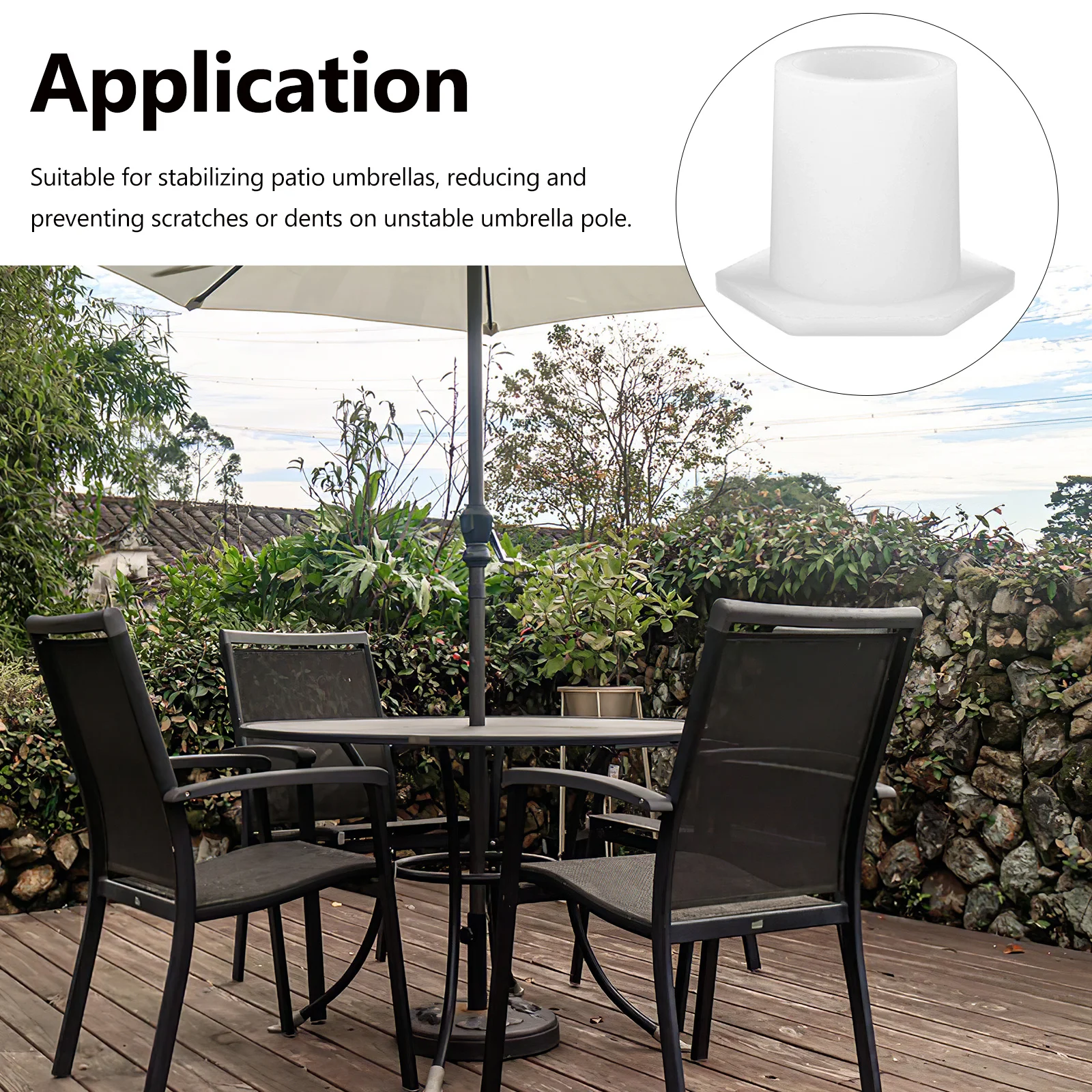 Silicone Umbrella Hole Plug for Patio Table Stabilizer Outdoor Parasol Fixation Accessory Sunshade Wedge Ring Parasol Hole Plug
Silicone Umbrella Hole Plug for Patio Table Stabilizer Outdoor Parasol Fixation Accessory Sunshade Wedge Ring Parasol Hole Plug