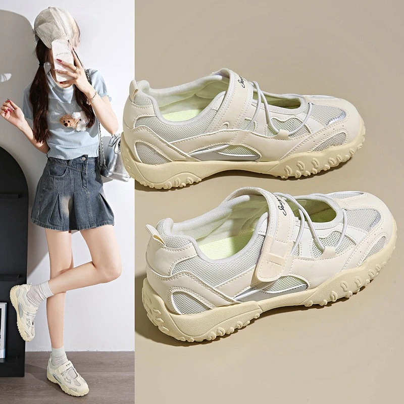 Women's Velcro Mary Jane Sneakers 4cm Chunky Sole Breathable Mesh Round Toe Cute Casual Shoes for Skirt Multi Colors SGS Tested
Women's Velcro Mary Jane Sneakers 4cm Chunky Sole Breathable Mesh Round Toe Cute Casual Shoes for Skirt Multi Colors SGS Tested