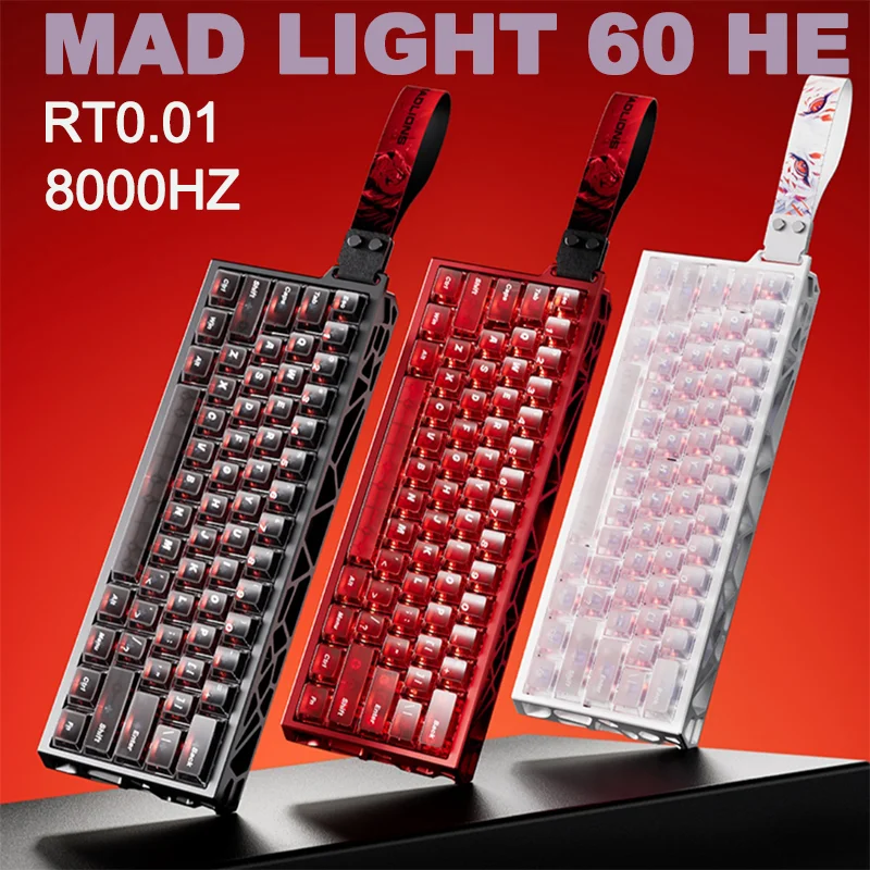 New Madlions Mad Light 60 HE Magnetic Keyboard Skeleton Gaming E-sport CNC 8000HZ RGB RT0.01 0.1MS PC Keycap FPS ATK VXE
New Madlions Mad Light 60 HE Magnetic Keyboard Skeleton Gaming E-sport CNC 8000HZ RGB RT0.01 0.1MS PC Keycap FPS ATK VXE