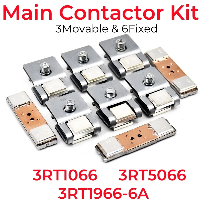 3RT1966-6A Main Contact Kit For 3 Pole Contactor 3RT1066 3RT5066 Moving And Fixed Contacts Contactor Replacement Kits Spare Part
3RT1966-6A Main Contact Kit For 3 Pole Contactor 3RT1066 3RT5066 Moving And Fixed Contacts Contactor Replacement Kits Spare Part