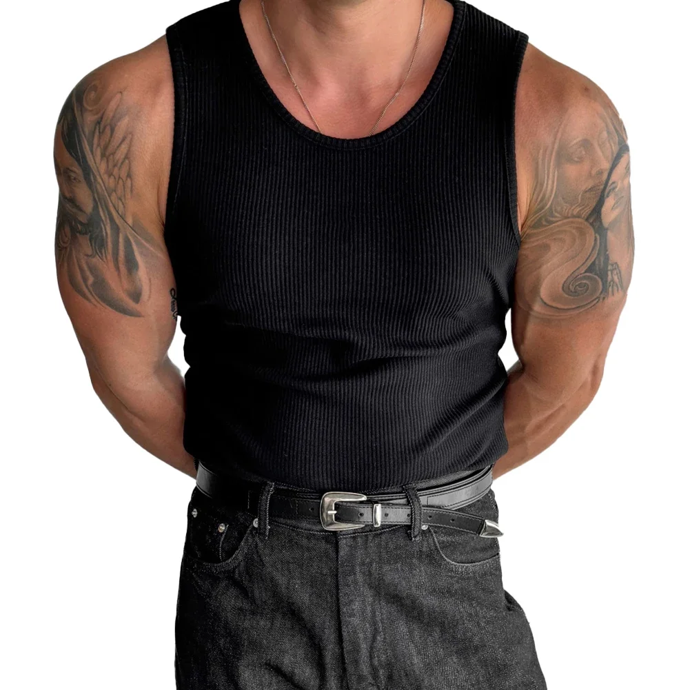 Casual Wear Men Tank Top Gym T-Shirt Men Sweat Absorption Tank Top O-neck Style Regular Length Summer Clothing
Casual Wear Men Tank Top Gym T-Shirt Men Sweat Absorption Tank Top O-neck Style Regular Length Summer Clothing