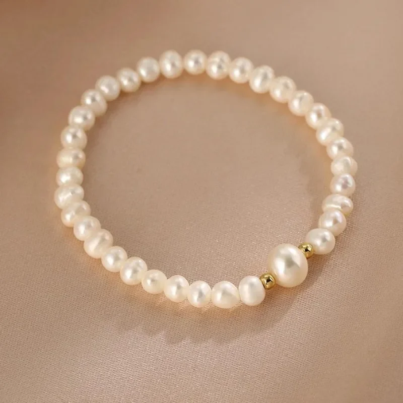Minar Elegant Natural Freshwater Pearl Beads Beaded Strand Bracelets for Women Femme 14K Real Gold Plated Copper Accessories
Minar Elegant Natural Freshwater Pearl Beads Beaded Strand Bracelets for Women Femme 14K Real Gold Plated Copper Accessories