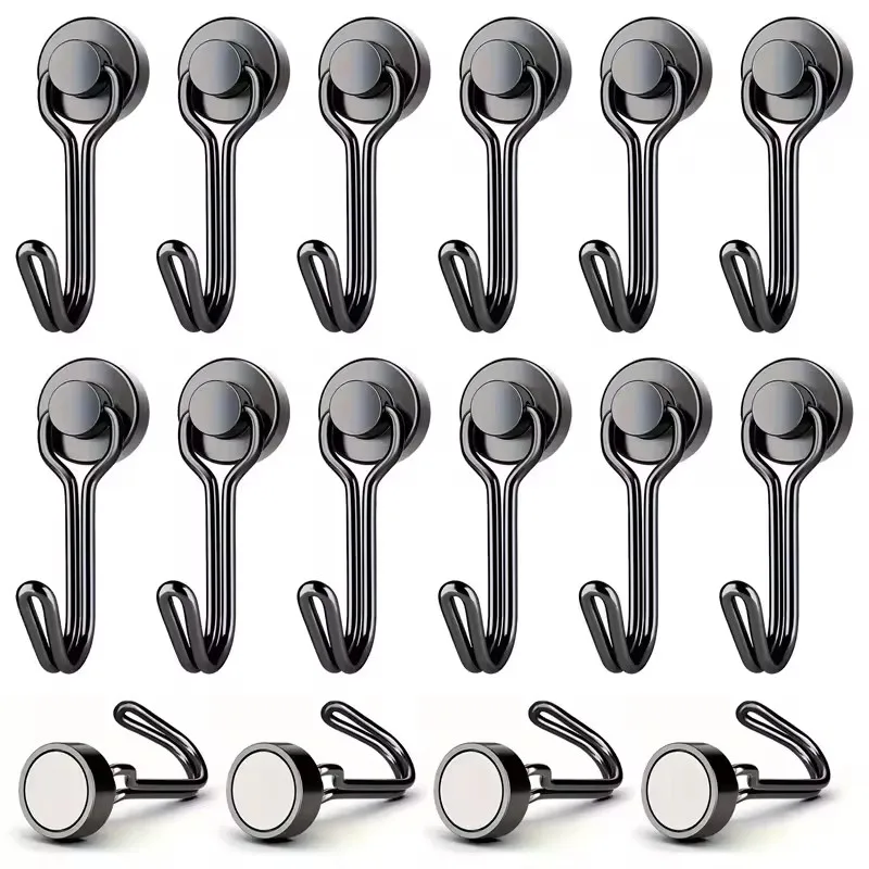 1Pcs 0-5kg Heavy Duty Magnetic Hooks Swivel Swing Magnetic Hook Strong Neodymium Magnet Hooks for Hanging, Perfect for Refrig 1
1Pcs 0-5kg Heavy Duty Magnetic Hooks Swivel Swing Magnetic Hook Strong Neodymium Magnet Hooks for Hanging, Perfect for Refrig 1