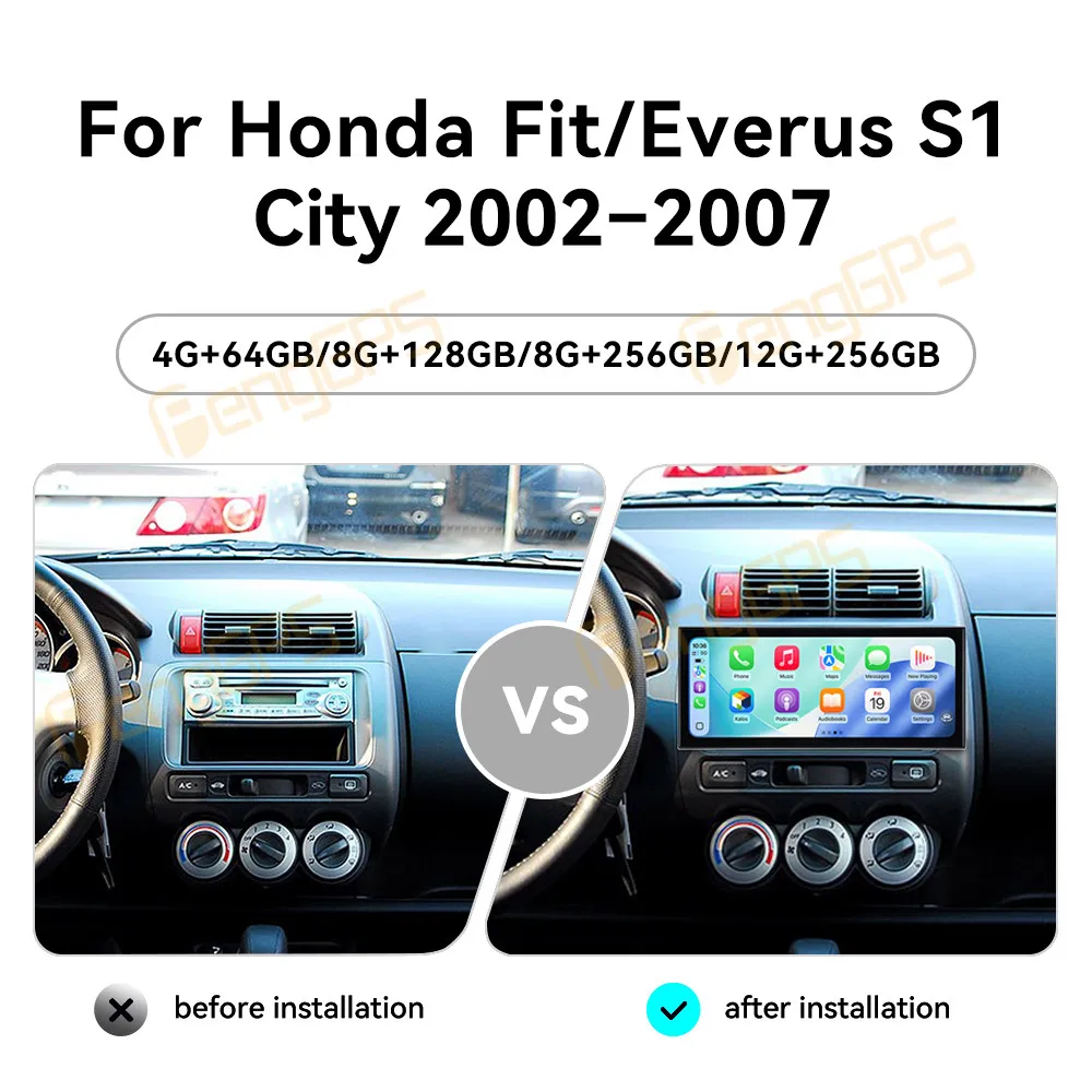 Автомагнитола 15.8 дюймов Android 15 с CarPlay для Honda Fit Everus S1 City 2002-2007, сенсорный экран, мультимедийный плеер, GPS-навигация, DSP
Автомагнитола 15.8 дюймов Android 15 с CarPlay для Honda Fit Everus S1 City 2002-2007, сенсорный экран, мультимедийный плеер, GPS-навигация, DSP