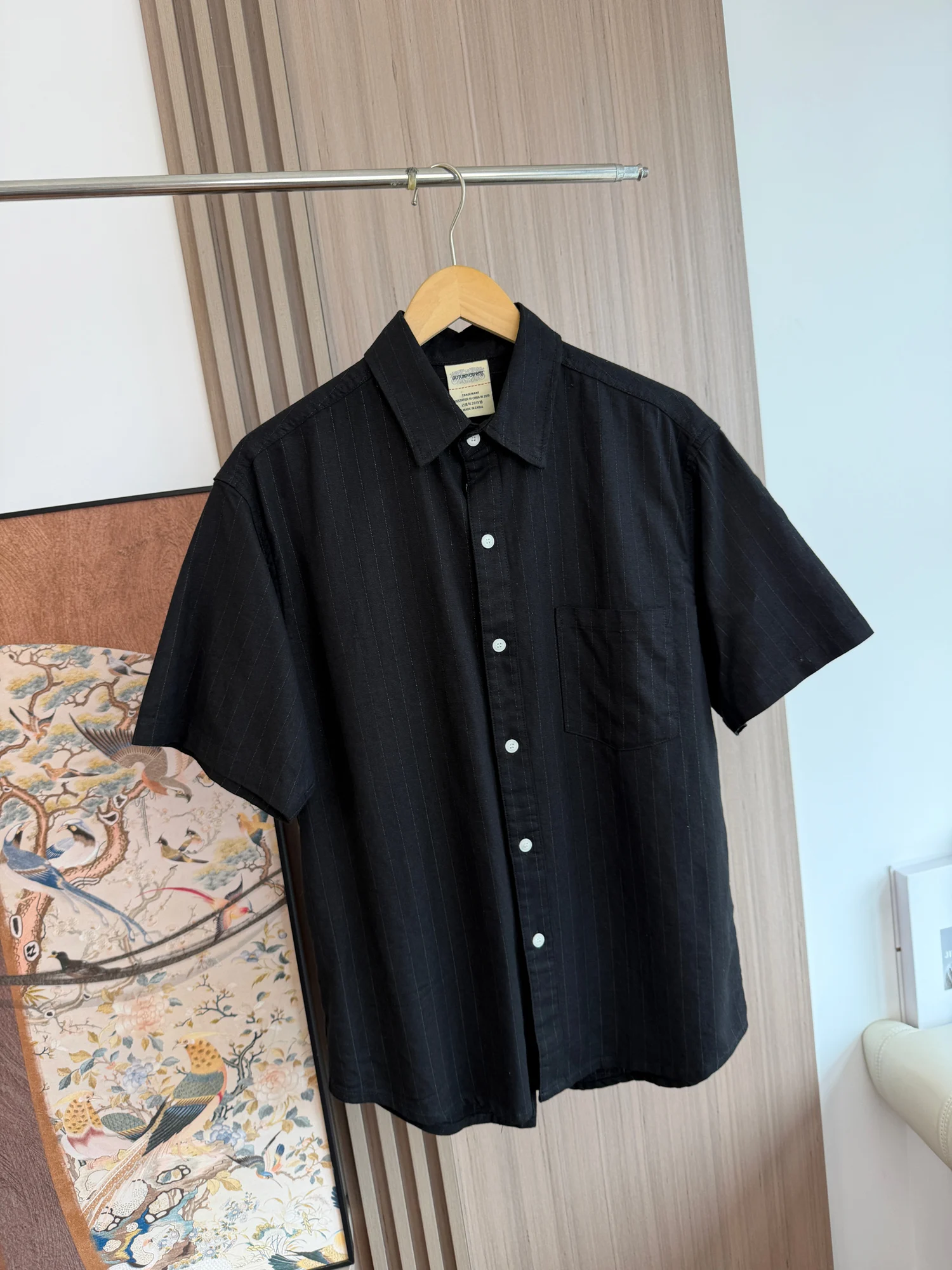 American Retro Cotton Linen Stripe Loose Casual Collar Short Sleeve Men's Shirt Summer Trendy Open Cardigan Cool Sensation
American Retro Cotton Linen Stripe Loose Casual Collar Short Sleeve Men's Shirt Summer Trendy Open Cardigan Cool Sensation