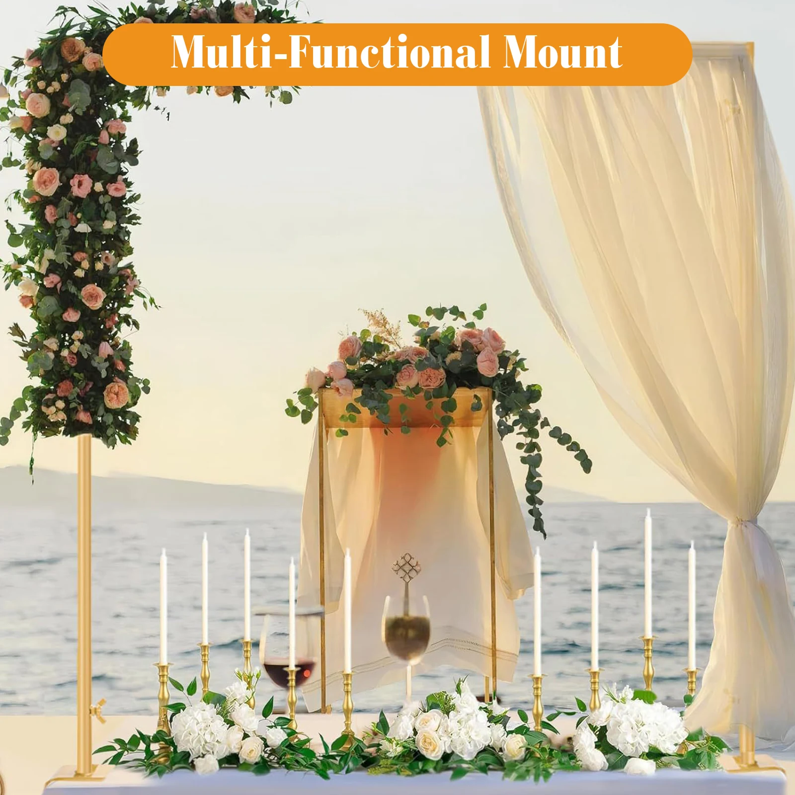 Over The Table Rod Stand Adjustable 110-140cm Tall 116-254cm Length W/ Clamps for Party Wedding Anniversary Christmas Decoration
Over The Table Rod Stand Adjustable 110-140cm Tall 116-254cm Length W/ Clamps for Party Wedding Anniversary Christmas Decoration