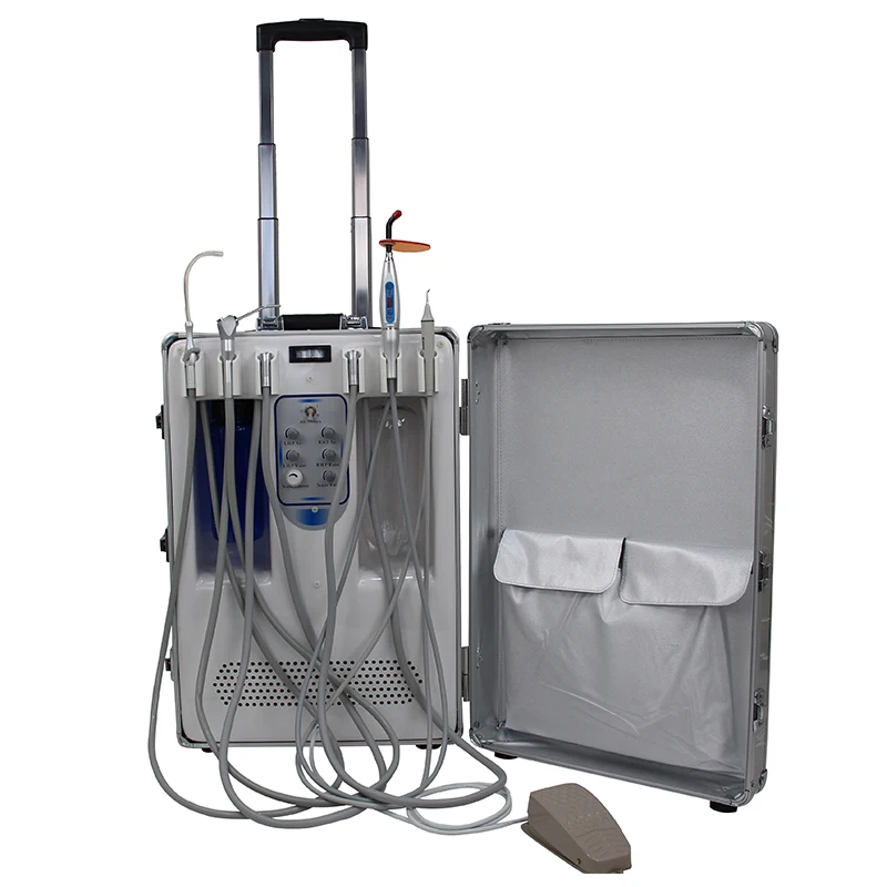 TJIRIS BD-406 Hot Selling Portable Dental Unit Mobile Dental Units With LED Curing Light Ultrasonic Scaler
TJIRIS BD-406 Hot Selling Portable Dental Unit Mobile Dental Units With LED Curing Light Ultrasonic Scaler
