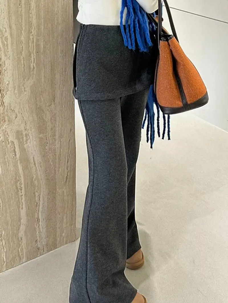 High Waist Apron Design Pants Women's Slimming Casual Trousers Spring 2025 Korean Style Patchwork Commute Fashion
High Waist Apron Design Pants Women's Slimming Casual Trousers Spring 2025 Korean Style Patchwork Commute Fashion
