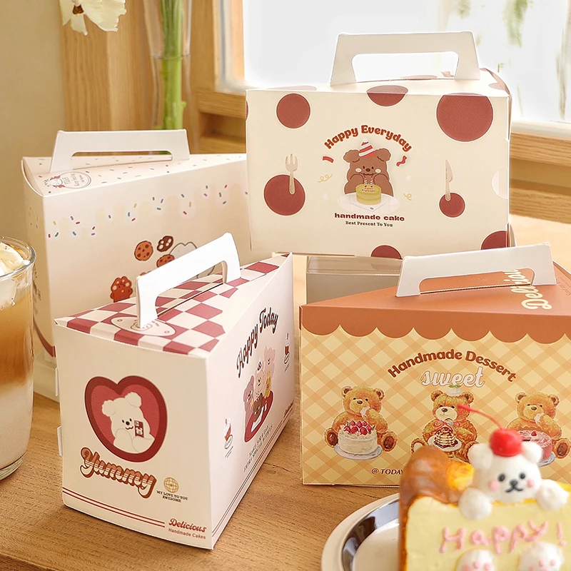 e Cake Box Baking Dert Mousse Paaging Box with Base Tray 6 Inch 8 Inch Cut Cake Box for Home Bakery Hotel Kitchen
e Cake Box Baking Dert Mousse Paaging Box with Base Tray 6 Inch 8 Inch Cut Cake Box for Home Bakery Hotel Kitchen