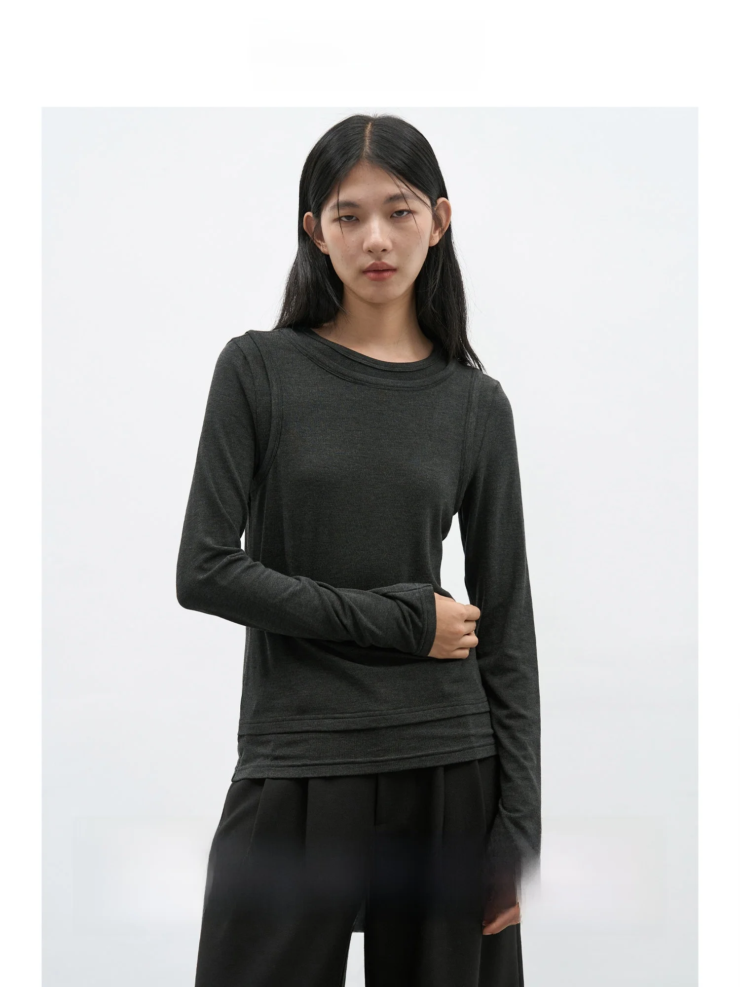 Ele Long Sve T-irt Women's Slim Fit Unique Design Casual Sle Daily Wear Comfortable Material round Ne Top
Ele Long Sve T-irt Women's Slim Fit Unique Design Casual Sle Daily Wear Comfortable Material round Ne Top