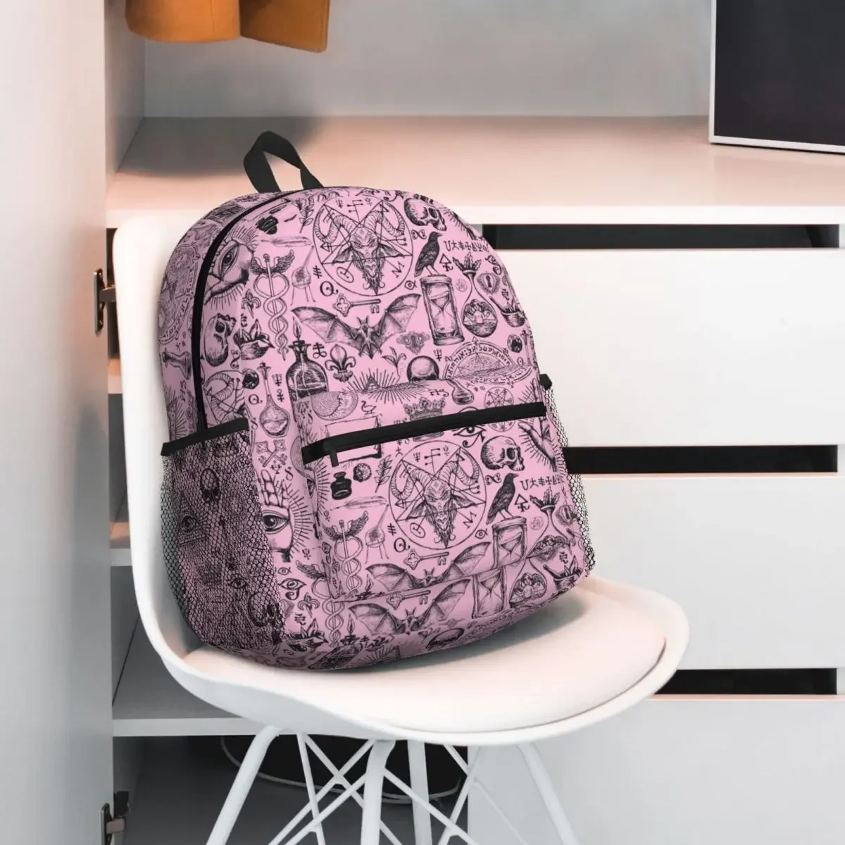 Retro Style Witchcraft Satanic Blood Stylish Student Backpack School Bag Hiking Daypack for Men Women Bookbag Shoulder Bags
Retro Style Witchcraft Satanic Blood Stylish Student Backpack School Bag Hiking Daypack for Men Women Bookbag Shoulder Bags