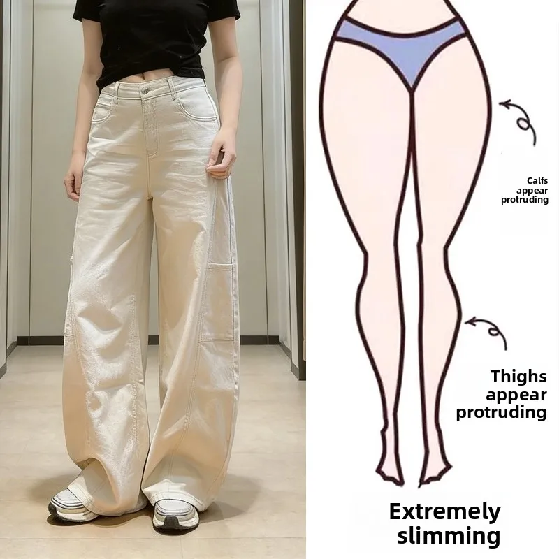 Summer Thin Wide Leg Jeans Slimming plus Size Casual Pants for Women High Waist Straight Cut Pocket Detail Other Fabric Compo...
Summer Thin Wide Leg Jeans Slimming plus Size Casual Pants for Women High Waist Straight Cut Pocket Detail Other Fabric Compo...