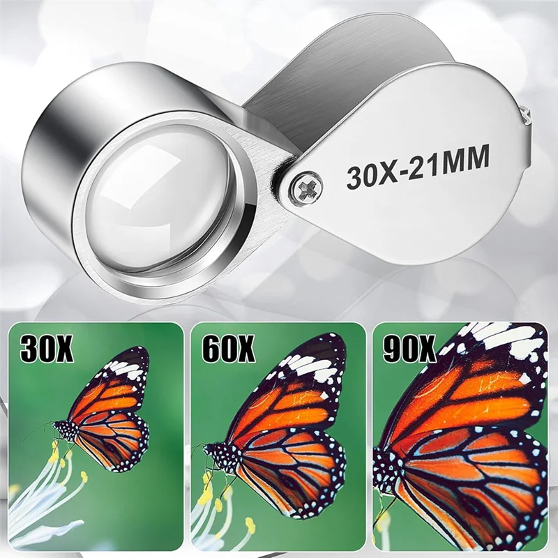 3 Pieces Jewelers Eye Loupe Set 10X, 20X And 30X Pocket Jewelry Loupe, Jewelers Eye Magnifying Glass Magnifier-New
3 Pieces Jewelers Eye Loupe Set 10X, 20X And 30X Pocket Jewelry Loupe, Jewelers Eye Magnifying Glass Magnifier-New