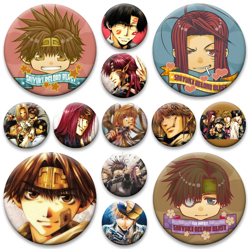 Anime Saiyuki Reload Brooches on Backpack Accessories Cartoon Badge Genjo Sanzo,Son Goku,Sha Gojyo,Cho Hakkai Pins Jewelry Gifts
Anime Saiyuki Reload Brooches on Backpack Accessories Cartoon Badge Genjo Sanzo,Son Goku,Sha Gojyo,Cho Hakkai Pins Jewelry Gifts