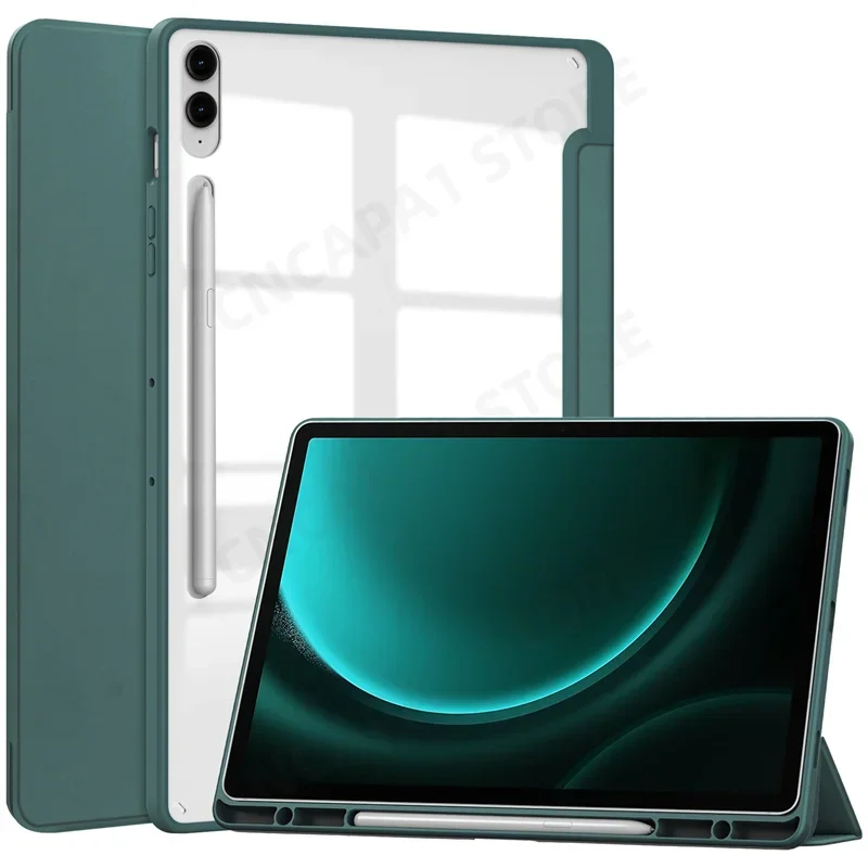 Slim Pencil Holder Cover For Funda Samsung Galaxy Tab S9 FE Plus 12.4" Case Smart SM-X610 SM-X616B Clear Acrylic Back Shell
Slim Pencil Holder Cover For Funda Samsung Galaxy Tab S9 FE Plus 12.4" Case Smart SM-X610 SM-X616B Clear Acrylic Back Shell