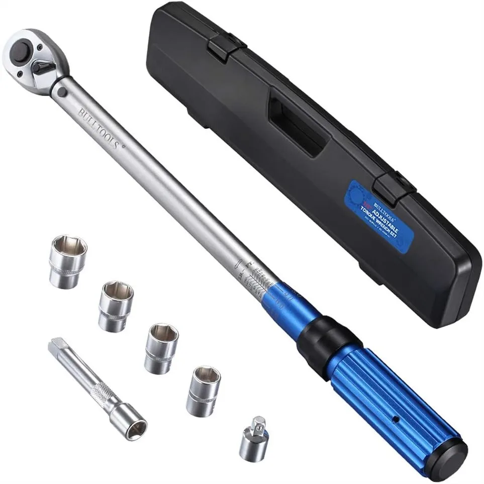 1/2-inch Drive Click Torque Wrench Set, 10-160 ft.lb Dual-Direction Adjustable 90-Tooth with Buckle
1/2-inch Drive Click Torque Wrench Set, 10-160 ft.lb Dual-Direction Adjustable 90-Tooth with Buckle