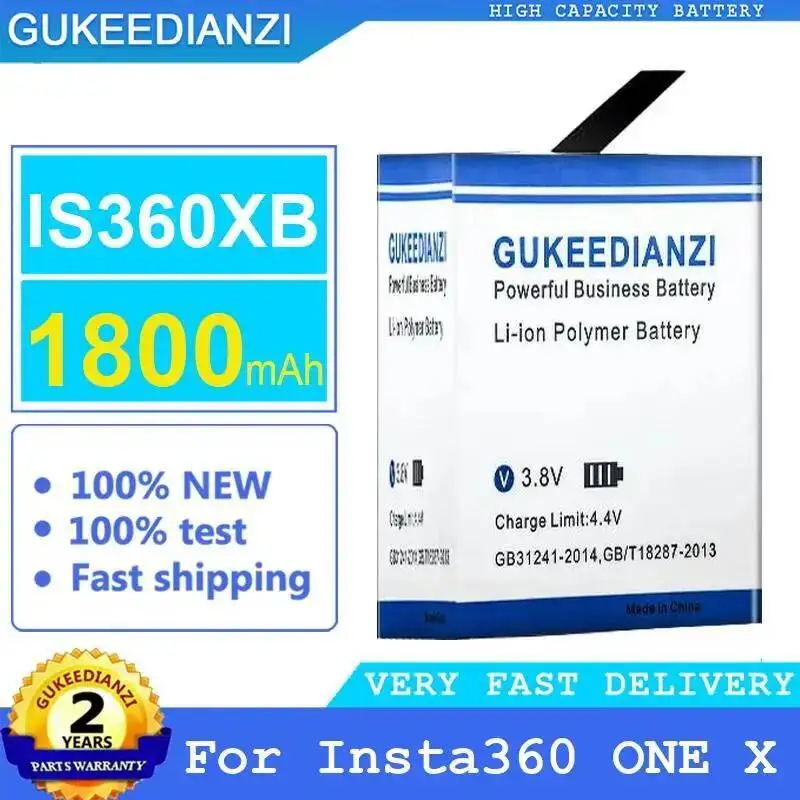 For Insta360 One X 1800Mah IS360XB Lightweight Camera Battery Fast Charging
For Insta360 One X 1800Mah IS360XB Lightweight Camera Battery Fast Charging