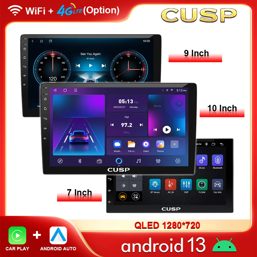 CUSP 2 Din Android 7 9 10 Inch Car Multimedia Video Player Stereo Radio GPS Car Play Auto For Toyota Honda Hyundai Kia Nissan
CUSP 2 Din Android 7 9 10 Inch Car Multimedia Video Player Stereo Radio GPS Car Play Auto For Toyota Honda Hyundai Kia Nissan