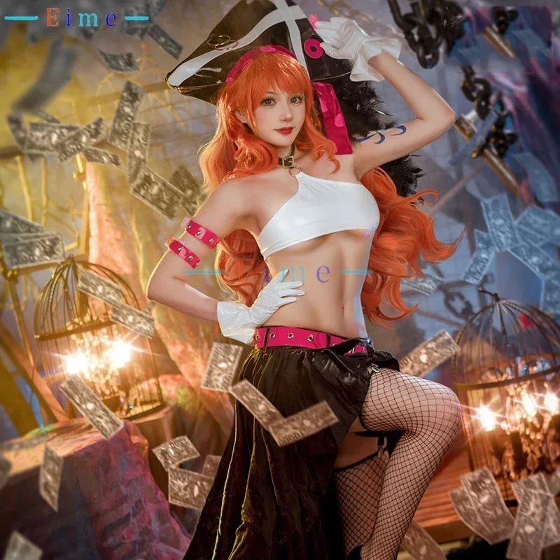 Nami Cosplay Costume Women Sexy Party Suit Anime Clothing Halloween Uniforms Top Skirts Hat Full Set Custom Made
Nami Cosplay Costume Women Sexy Party Suit Anime Clothing Halloween Uniforms Top Skirts Hat Full Set Custom Made
