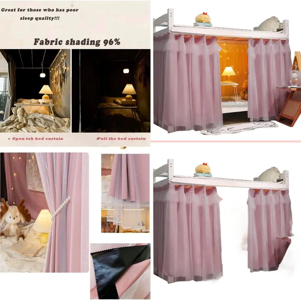 Утолщенные плотные светонепроницаемые шторы для кровати в общежитии, для одного спального места, розовые
Утолщенные плотные светонепроницаемые шторы для кровати в общежитии, для одного спального места, розовые
