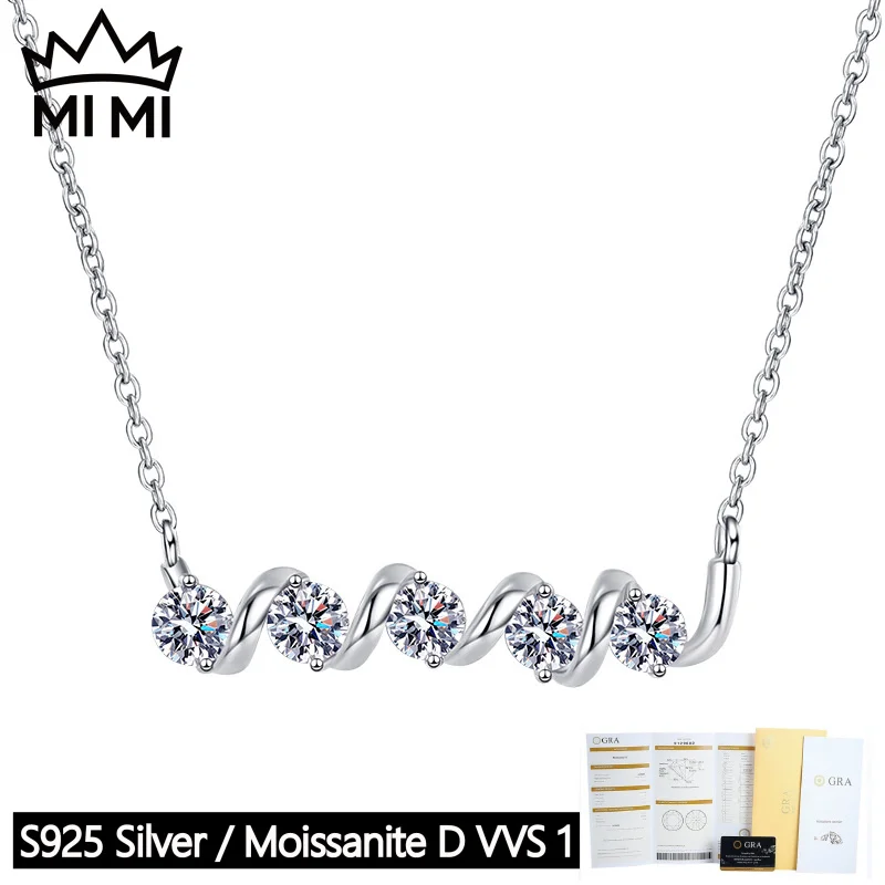 MI MI 925 Sterling Silver GRA Certified 1.5CT D-Color Minimalist Moissanite Collarbone Necklace Luxury Jewelry with Gift Box
MI MI 925 Sterling Silver GRA Certified 1.5CT D-Color Minimalist Moissanite Collarbone Necklace Luxury Jewelry with Gift Box