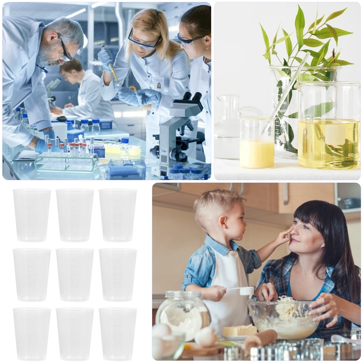 50 Pcs Graduated Measuring Cup Food Grade Disposable Transparent Sample Collection Plastic Clear Scale Cup Premium
50 Pcs Graduated Measuring Cup Food Grade Disposable Transparent Sample Collection Plastic Clear Scale Cup Premium