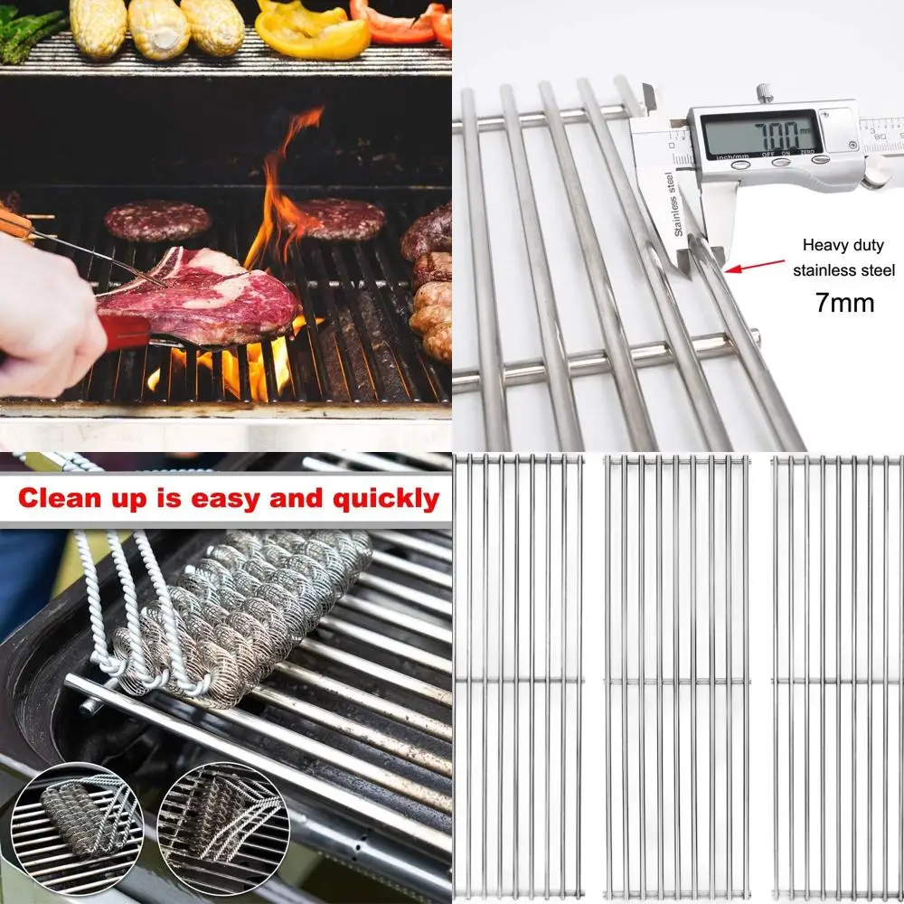 3-Pack 19.25 Stainless Steel Cooking Grids for Kenmore, Kirkland, Master Forge and More
3-Pack 19.25 Stainless Steel Cooking Grids for Kenmore, Kirkland, Master Forge and More