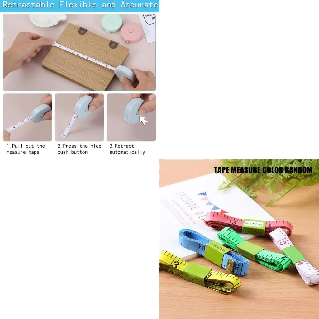 6 Piece Mini Retractable Measuring Tape Iron Tip Design Portable Sewing Ruler Construction for Professional Crafting Projects
6 Piece Mini Retractable Measuring Tape Iron Tip Design Portable Sewing Ruler Construction for Professional Crafting Projects