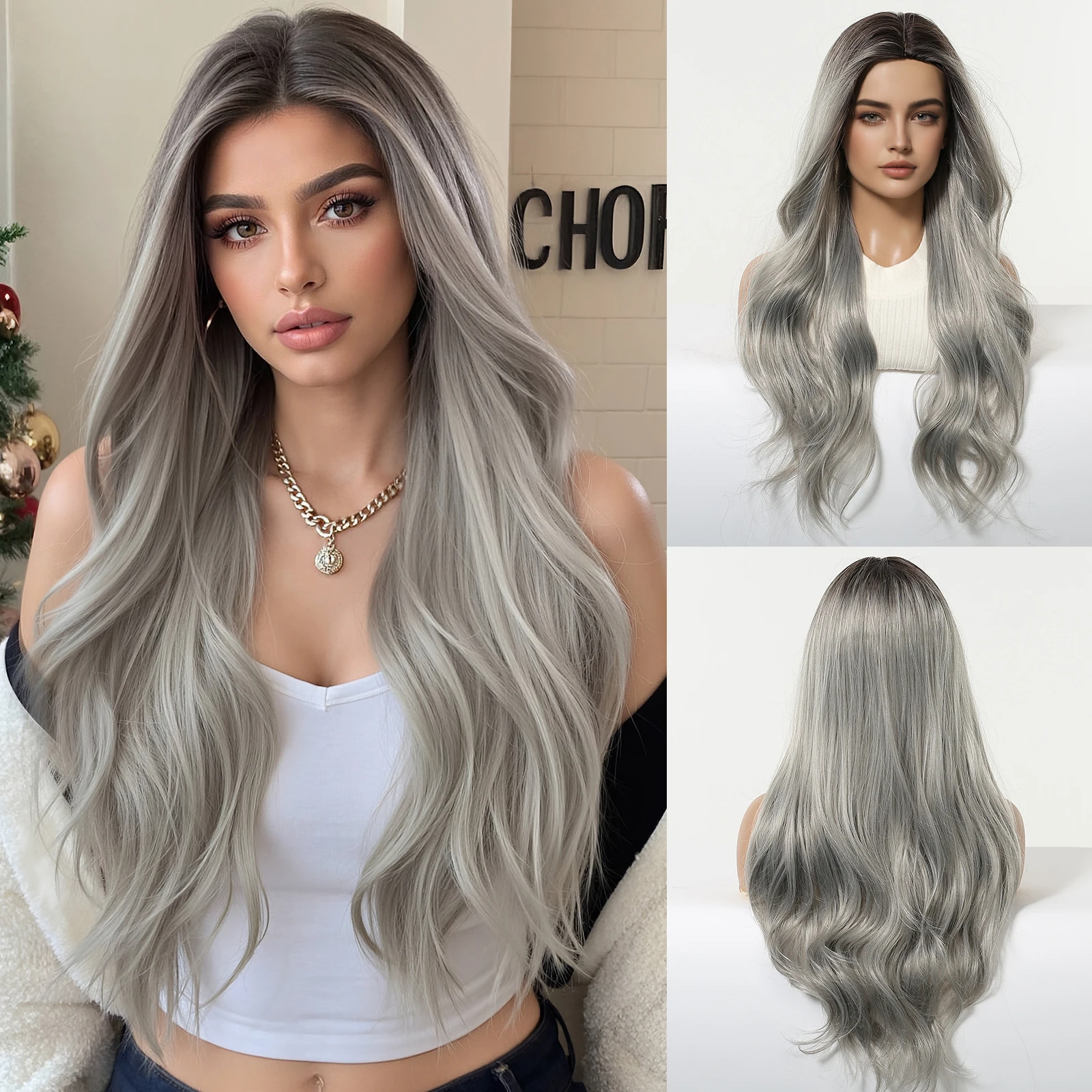 Allbell Magique Темно-Светло-Серые Парики Длинный Волнистый Синтетический Парик Вьющийся Смешанный Золотой Для Женщин Рождество Использование Термостойкий
Allbell Magique Темно-Светло-Серые Парики Длинный Волнистый Синтетический Парик Вьющийся Смешанный Золотой Для Женщин Рождество Использование Термостойкий