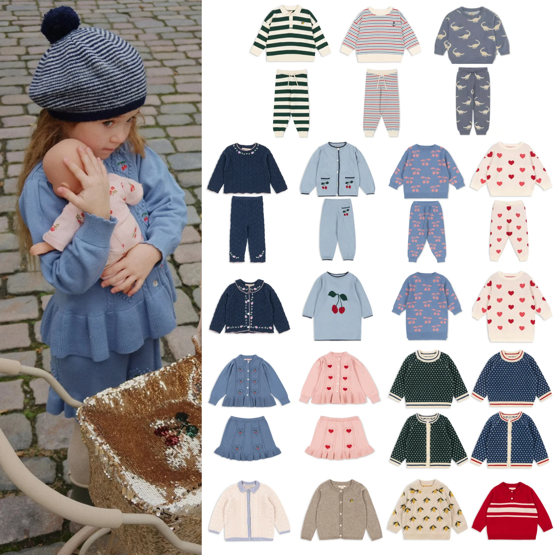 2025 Konges Slojd Winter Baby Boys Knitted Sweaters Pants Suits Kids Clothes Girls Sweaters Dresses Cardigans Knitwear Coats
2025 Konges Slojd Winter Baby Boys Knitted Sweaters Pants Suits Kids Clothes Girls Sweaters Dresses Cardigans Knitwear Coats