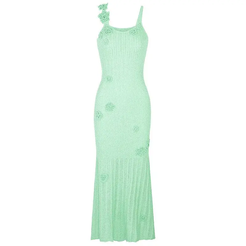 High Quality Handmade Knitted Floral Lace Summer New Style Sleeveless Women's Dress Fashionable Midi Dress with Belt
High Quality Handmade Knitted Floral Lace Summer New Style Sleeveless Women's Dress Fashionable Midi Dress with Belt