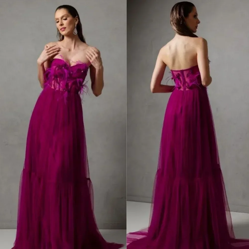 Customized Price AdjustmentTulle Feather Ruched Quinceanera A-line Sweetheart Bespoke Occasion Gown Long Dresses
Customized Price AdjustmentTulle Feather Ruched Quinceanera A-line Sweetheart Bespoke Occasion Gown Long Dresses