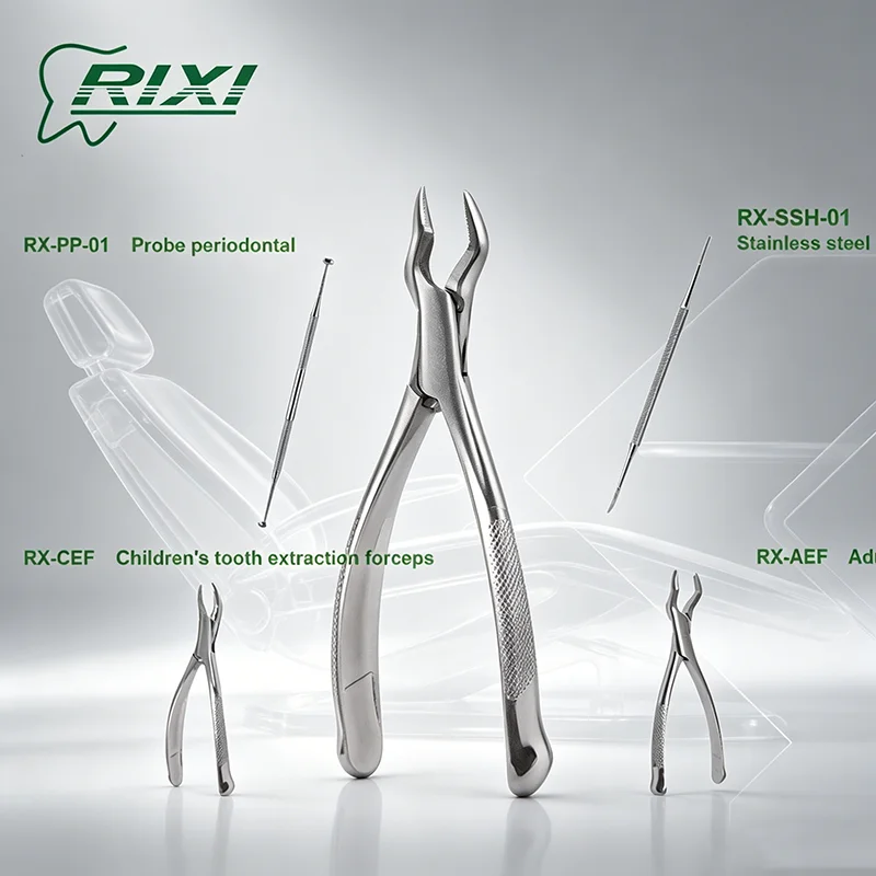 RIXI 18.5cm Dental Probe Periodontal Stainless Steel Dental Hammer Tools Children's Tooth Extraction Forceps Adul Dentistry Tool
RIXI 18.5cm Dental Probe Periodontal Stainless Steel Dental Hammer Tools Children's Tooth Extraction Forceps Adul Dentistry Tool