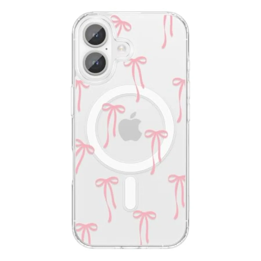 for iPhone 17 Magnetic Case Clear, Cute Love Heart Ribbon Bow Tie Aesthetic Phone Case, Transparent Trendy Slim Soft Shockproof
for iPhone 17 Magnetic Case Clear, Cute Love Heart Ribbon Bow Tie Aesthetic Phone Case, Transparent Trendy Slim Soft Shockproof