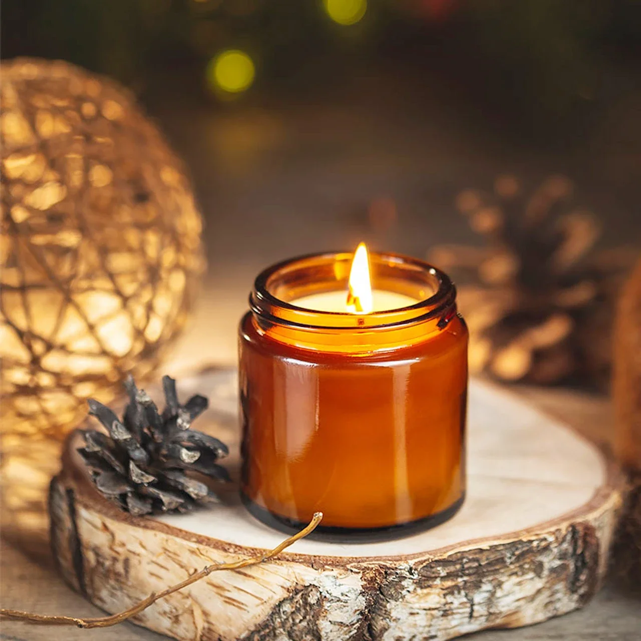 Glass Candle Jars, 4oz Amber Round Glass Jars with Lids & Labels for Making Candles Bulk, Small Wide Mouth Container, 6pcs 100ml
Glass Candle Jars, 4oz Amber Round Glass Jars with Lids & Labels for Making Candles Bulk, Small Wide Mouth Container, 6pcs 100ml