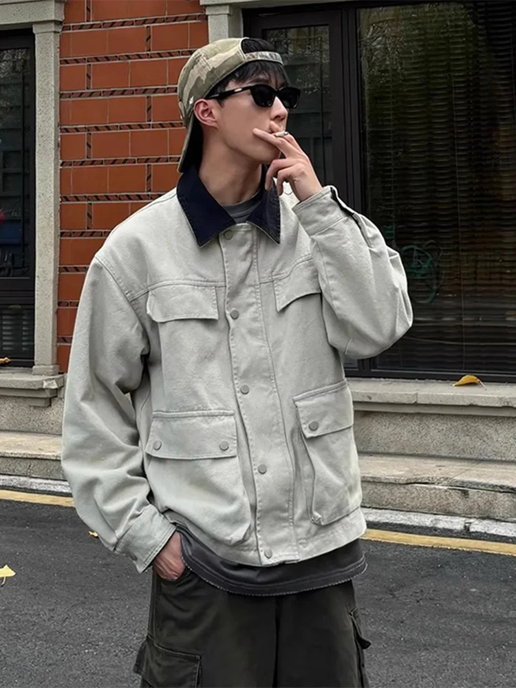 Мужская джинсовая куртка Waed Denim Jaet: Весенняя, в американском ретро-стиле, рабочая одежда, с множеством карманов, Cleanfit Harlington, свободный крой, полиэстер
Мужская джинсовая куртка Waed Denim Jaet: Весенняя, в американском ретро-стиле, рабочая одежда, с множеством карманов, Cleanfit Harlington, свободный крой, полиэстер