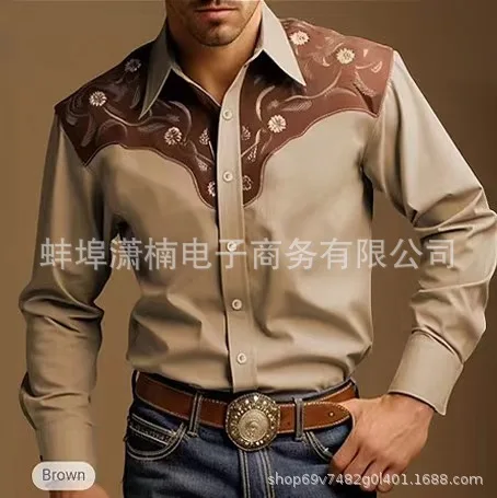 Men's Fashion Printed Shirt American Western Style Printed Loose Long Sleeve Shirt
Men's Fashion Printed Shirt American Western Style Printed Loose Long Sleeve Shirt