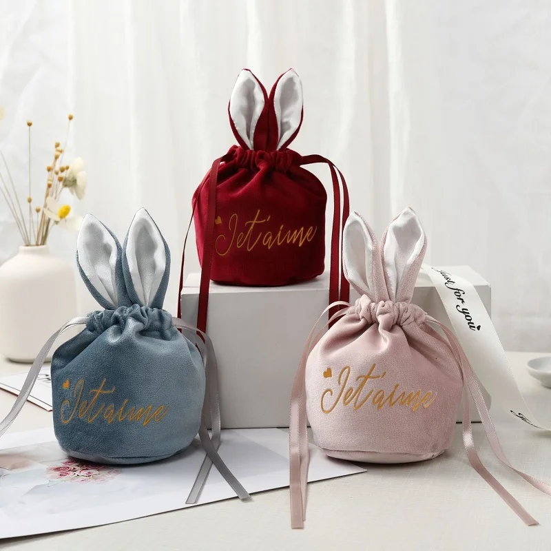 Easter Velvet Rabbit Gift Bags with Drawstring Wedding Favors Candy Gift Boxes Baby Shower Birthday Party Gift Bag for Packaging
Easter Velvet Rabbit Gift Bags with Drawstring Wedding Favors Candy Gift Boxes Baby Shower Birthday Party Gift Bag for Packaging