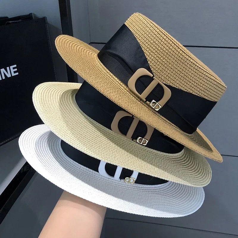 Summer Women's Law Test Flat Top Straw Hat Travel Seaside Vacation Sunshade Sunscreen Hat Casual Versatile Straw Sun Hat
Summer Women's Law Test Flat Top Straw Hat Travel Seaside Vacation Sunshade Sunscreen Hat Casual Versatile Straw Sun Hat