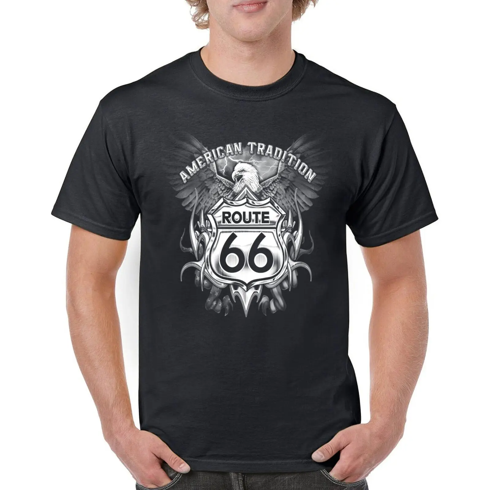 Route 66 American Tradition Biker Motorcycle T-Shirt 100% Cotton O-Neck Short Sleeve Summer Casual Mens T-shirt Streetwear
Route 66 American Tradition Biker Motorcycle T-Shirt 100% Cotton O-Neck Short Sleeve Summer Casual Mens T-shirt Streetwear