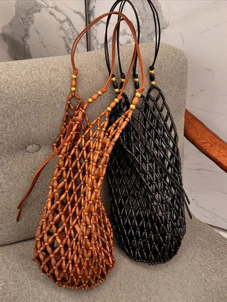 2025 New Wooden Bead Bag Hand Woven Bead Bag Shoulder Bag Beach Vacation Handheld Bucket Bag
2025 New Wooden Bead Bag Hand Woven Bead Bag Shoulder Bag Beach Vacation Handheld Bucket Bag