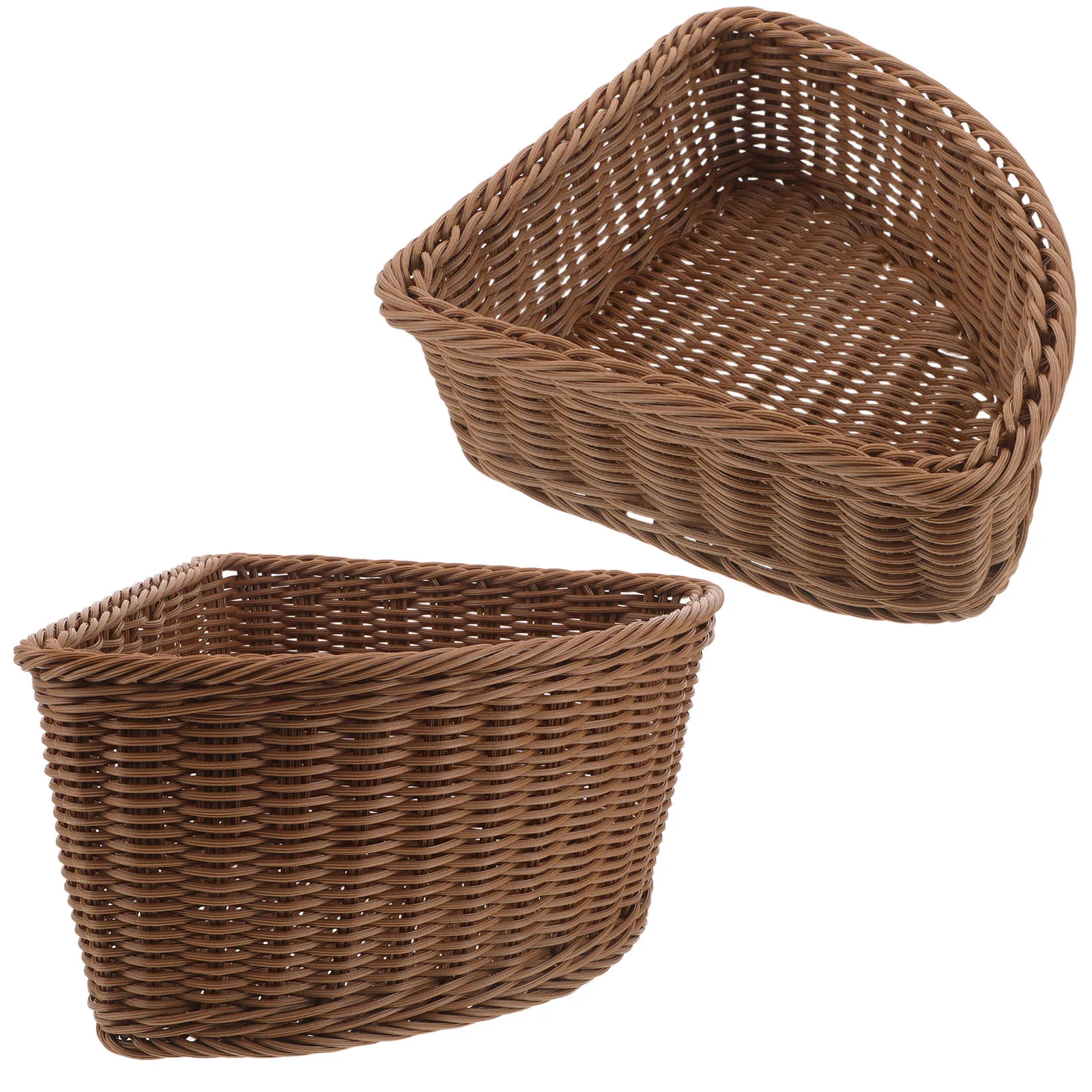 2Pcs Arc Shape Corner Storage Basket Imitation Rattan Woven Triangle Organizer Closet Bedroom Laundry Room Space Saving
2Pcs Arc Shape Corner Storage Basket Imitation Rattan Woven Triangle Organizer Closet Bedroom Laundry Room Space Saving