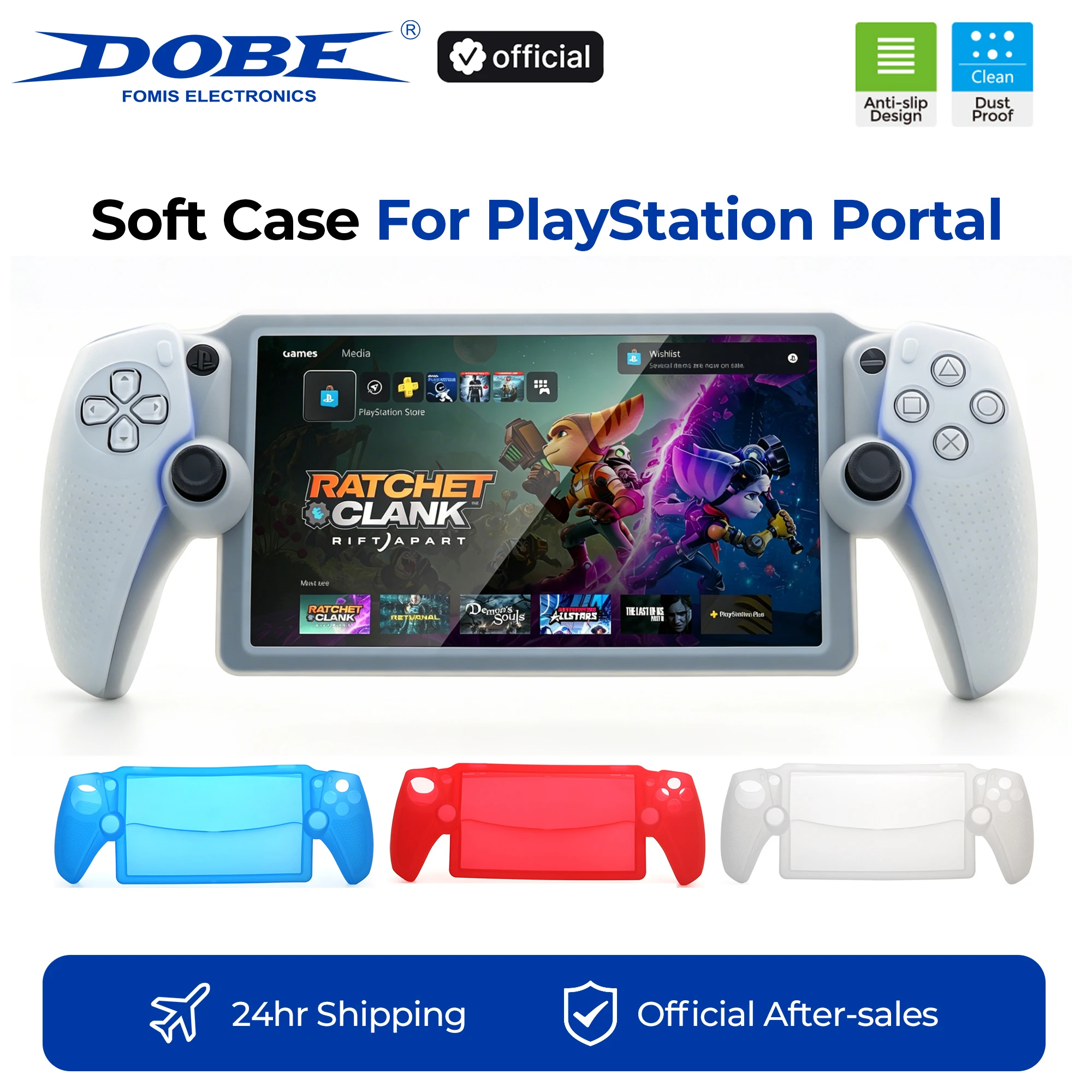 DOBE Soft Case for PlayStation Portal - Silicone Protective Cover for PS Portal Gaming Console, Shock Absorbing Scratch
DOBE Soft Case for PlayStation Portal - Silicone Protective Cover for PS Portal Gaming Console, Shock Absorbing Scratch
