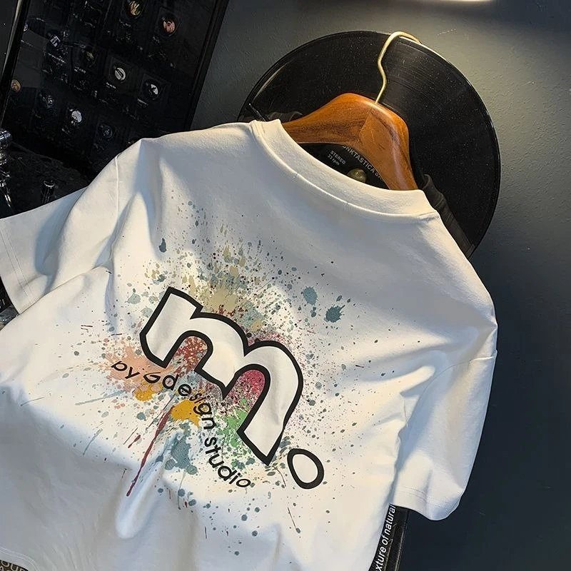 Breathable White Printed Short Sleeve T-Shirt Men's Summer Thin Loose Fit 100% Combed Cotton Comfort
Breathable White Printed Short Sleeve T-Shirt Men's Summer Thin Loose Fit 100% Combed Cotton Comfort