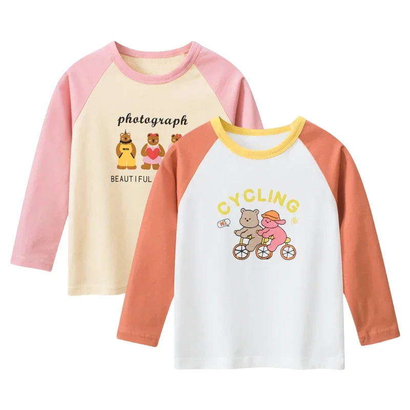2025 Spring and Autumn New Children's Clothing Girls Long Sleeve T-Shirt Kids Bear Bottom Shirt Top Baby Clothes
2025 Spring and Autumn New Children's Clothing Girls Long Sleeve T-Shirt Kids Bear Bottom Shirt Top Baby Clothes