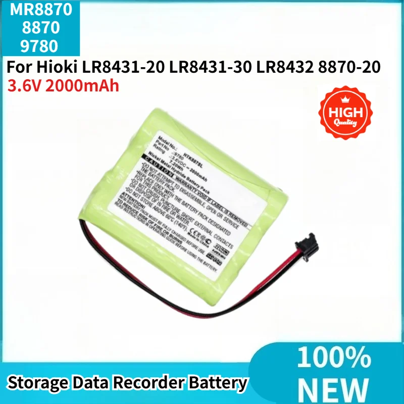 High Quality Battery MR8870 8870 9780 3.6V 2000mAh for Hioki LR8431-20 LR8431-30 LR8432 8870-20 Storage Data Recorder Battery
High Quality Battery MR8870 8870 9780 3.6V 2000mAh for Hioki LR8431-20 LR8431-30 LR8432 8870-20 Storage Data Recorder Battery