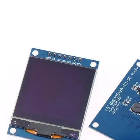1.5" White OLED Screen for Raspberry Pi and STM32, 128x128 Pixels, 4PIN IIC, SH1107 Driver - Also Includes 7PIN Connector
1.5" White OLED Screen for Raspberry Pi and STM32, 128x128 Pixels, 4PIN IIC, SH1107 Driver - Also Includes 7PIN Connector