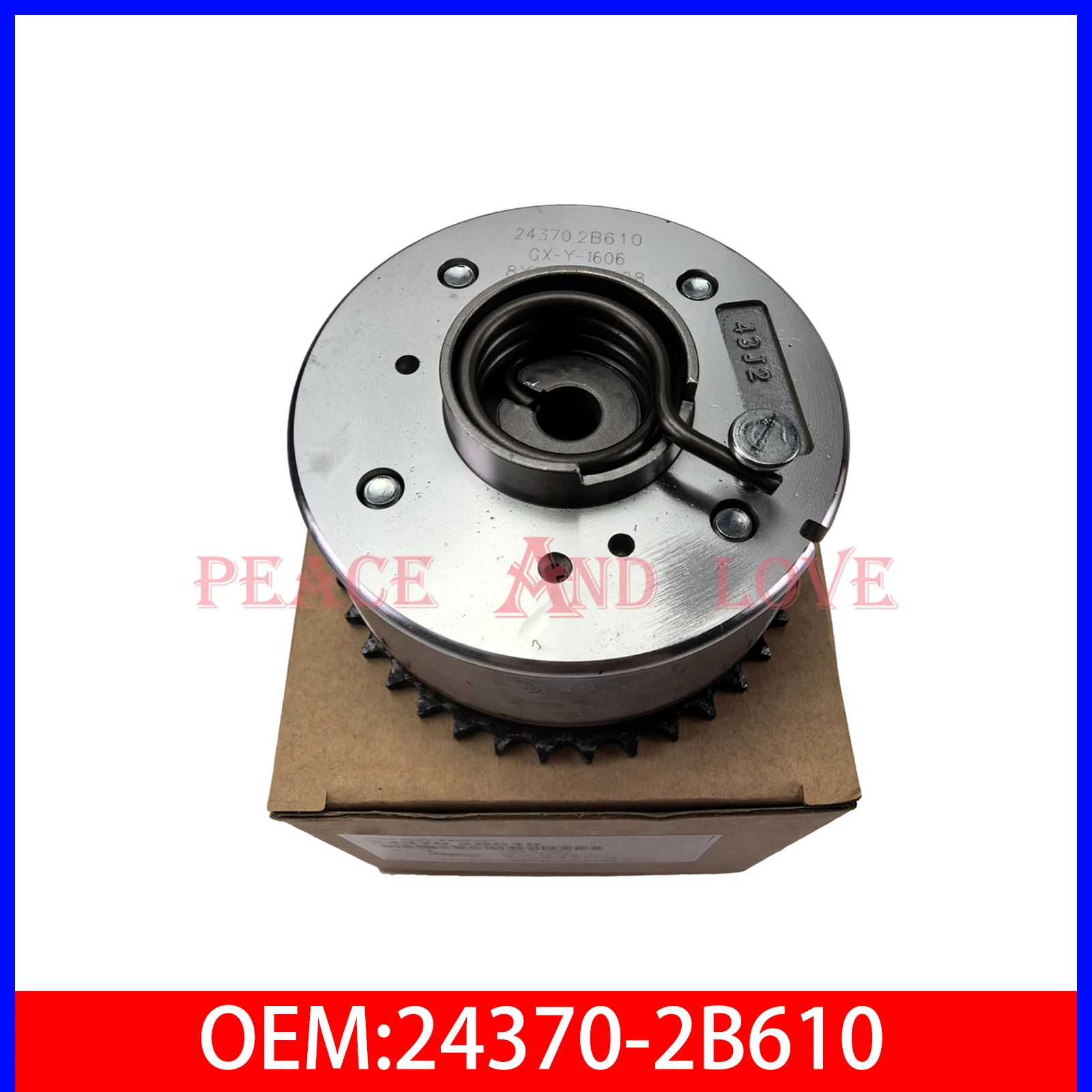 243702B610 24370-2B610 Exhaust camshaft gear CVVT Brand New For hyundai Accent Veloster Elantra AD For Kia Rio Soul Forte5 1.6L
243702B610 24370-2B610 Exhaust camshaft gear CVVT Brand New For hyundai Accent Veloster Elantra AD For Kia Rio Soul Forte5 1.6L