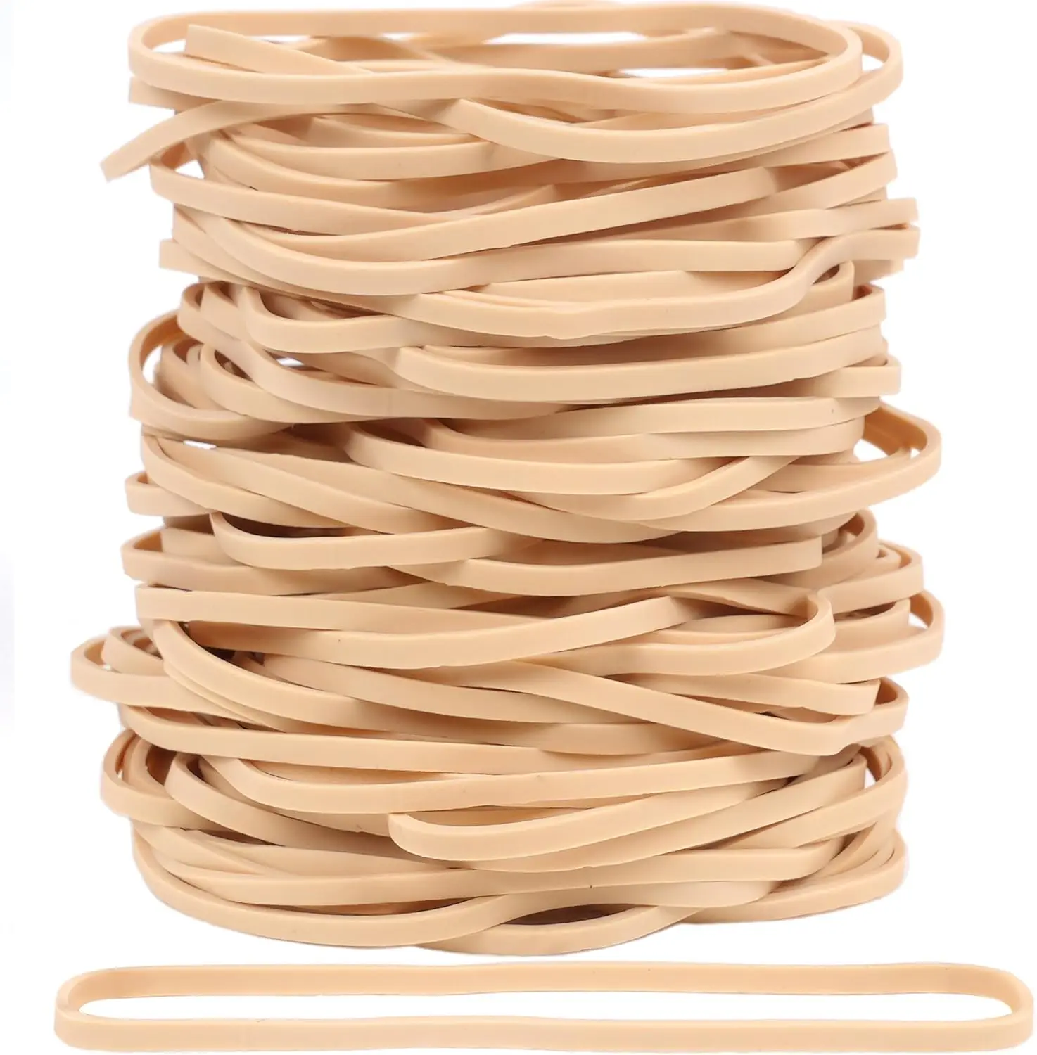 150Pcs 4.8inch Large Rubber Bands Beige Elastic Bands for Office Supplies File Folders Litter Box
150Pcs 4.8inch Large Rubber Bands Beige Elastic Bands for Office Supplies File Folders Litter Box