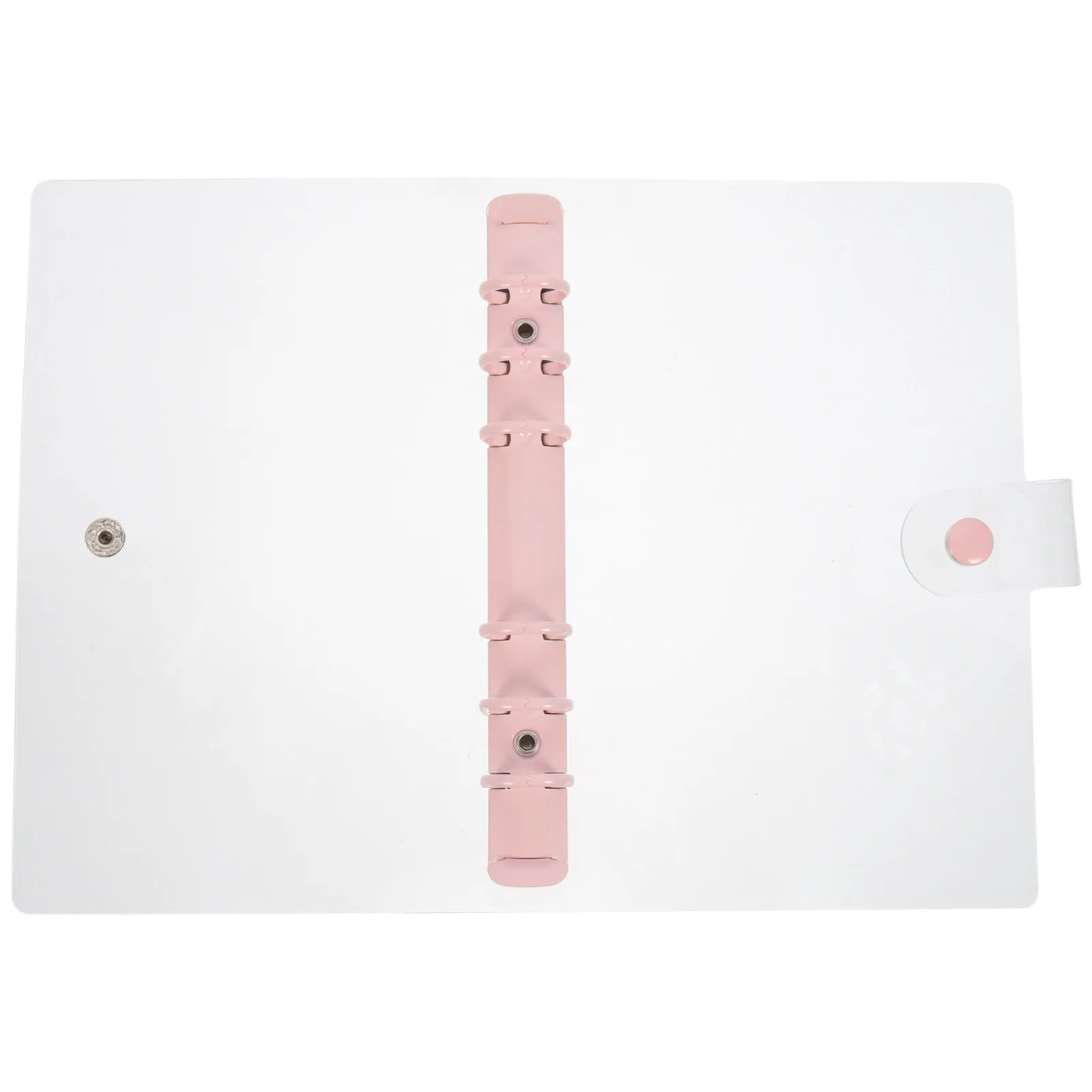 A6 Six Hole Binder Cover Transparent Snap Button Lock Clear Refillable Notebook Shell Document Folder Organizer
A6 Six Hole Binder Cover Transparent Snap Button Lock Clear Refillable Notebook Shell Document Folder Organizer